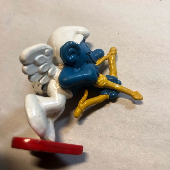 Vintage Peyo Germany Smurf Cupid Valentine’s Day - Picture 6 of 9